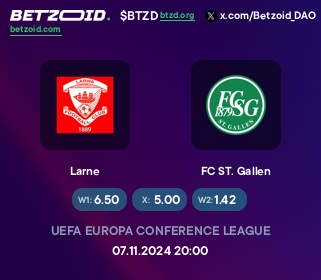 Larne Vs FC ST. Gallen (Thursday, 7 November 2024) Prediction: 100% ...