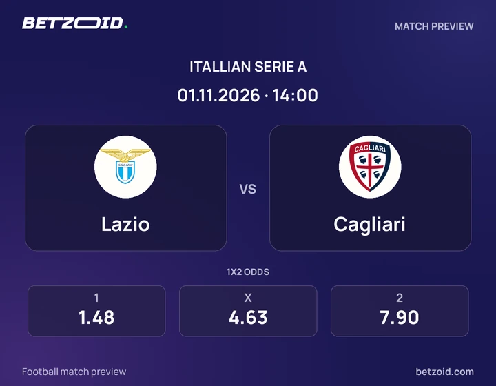 Lazio – Cagliari Lazio – Cagliari: presentazione della partita di Serie A con stemmi e orario di inizio.