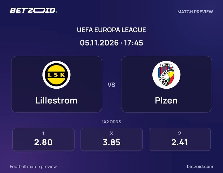 Lillestrøm – Viktoria Plzeň Lillestrøm – Viktoria Plzeň: obrázek k utkání v soutěži Evropská liga.