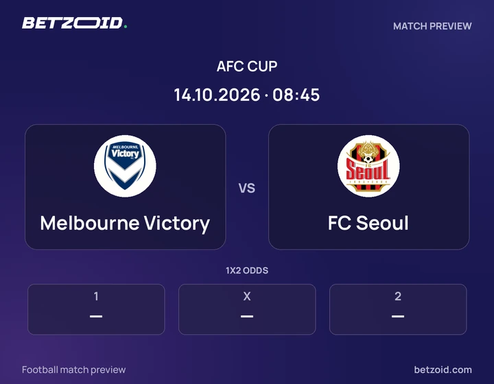 Melbourne Victory - FC Seoul Melbourne Victory vs FC Seoul: AFC Cup match preview with team badges and kick-off details.