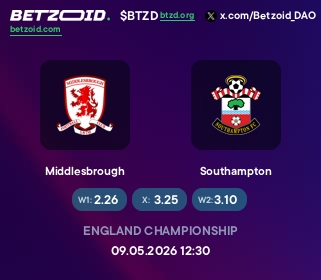 Middlesbrough - Southampton