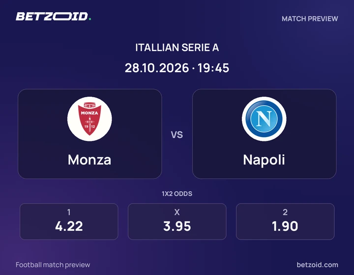 Monza – Napoli Monza – Napoli: presentazione della partita di Serie A con stemmi e orario di inizio.