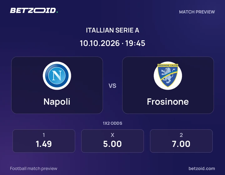 Napoli – Frosinone Napoli – Frosinone: presentazione della partita di Serie A con stemmi e orario di inizio.