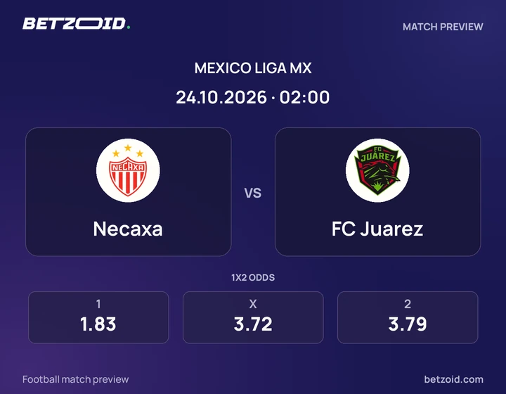 Necaxa vs. FC Juarez Necaxa vs. FC Juarez: previa del partido de Liga MX, con escudos y datos del encuentro.