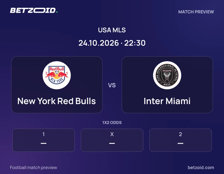 New York Red Bulls - Inter Miami New York Red Bulls vs Inter Miami: USA MLS match preview with team badges and kick-off details.