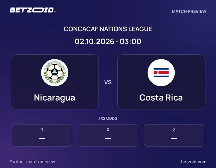 Nicaragua - Costa Rica Nicaragua vs Costa Rica: CONCACAF Nations League match preview with team badges and kick-off details.