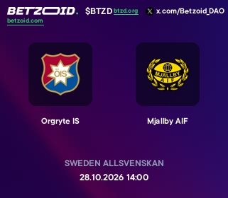 Orgryte IS - Mjallby AIF