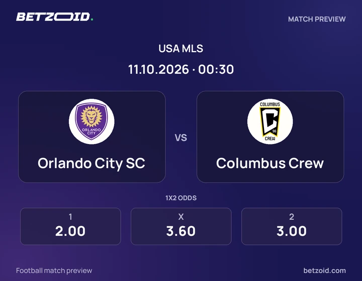 Orlando City SC - Columbus Crew Orlando City SC vs Columbus Crew: USA MLS match preview with team badges and kick-off details.
