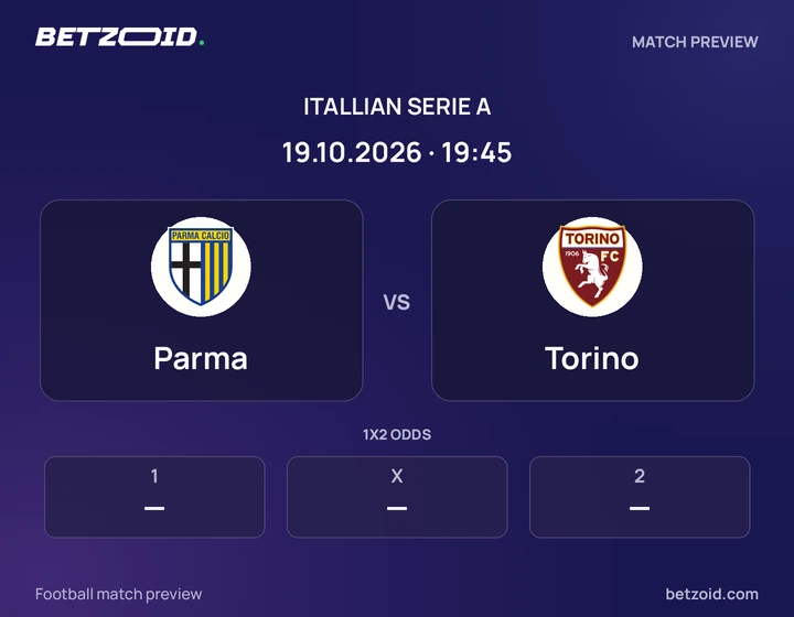 Parma - Torino Parma vs Torino: Itallian Serie A match preview with team badges and kick-off details.