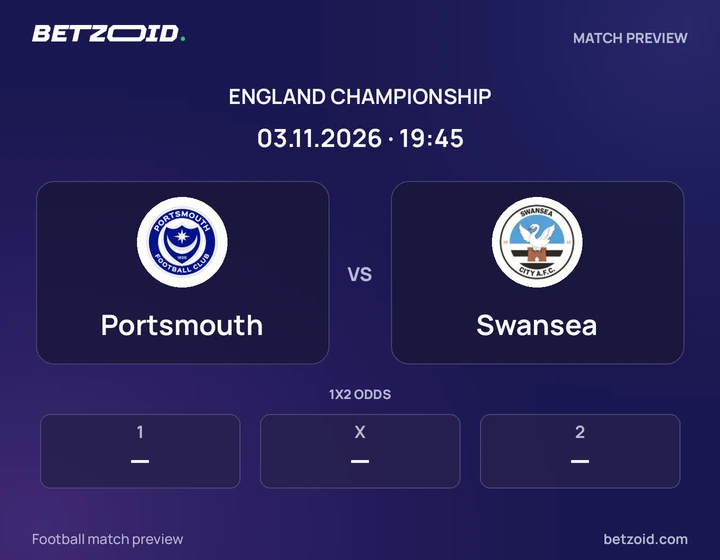 Portsmouth - Swansea Portsmouth vs Swansea: England Championship match preview with team badges and kick-off details.