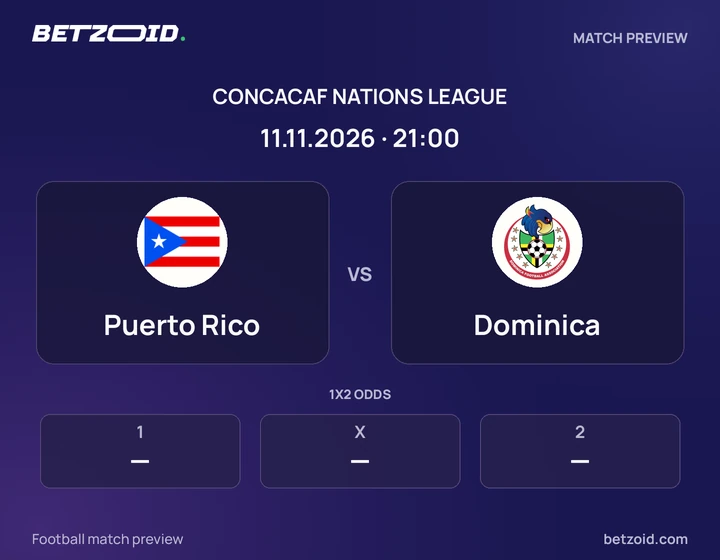 Puerto Rico - Dominica Puerto Rico vs Dominica: CONCACAF Nations League match preview with team badges and kick-off details.