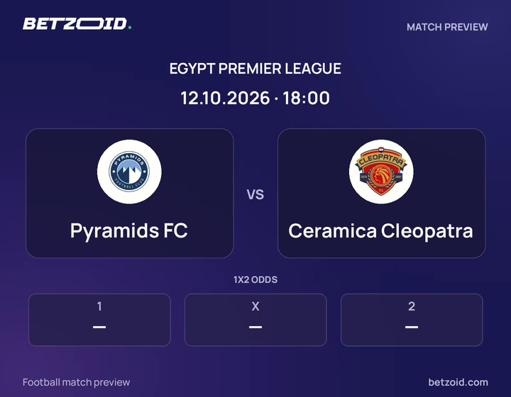 Pyramids FC - Ceramica Cleopatra Pyramids FC vs Ceramica Cleopatra: Egypt Premier League match preview with team badges and kick-off details.
