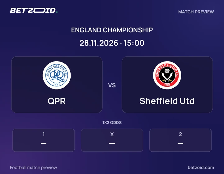 QPR - Sheffield Utd QPR vs Sheffield Utd: England Championship match preview with team badges and kick-off details.