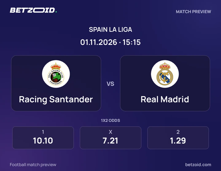 Racing Santander vs. Real Madrid Racing Santander vs. Real Madrid: imagen del partido de La Liga.