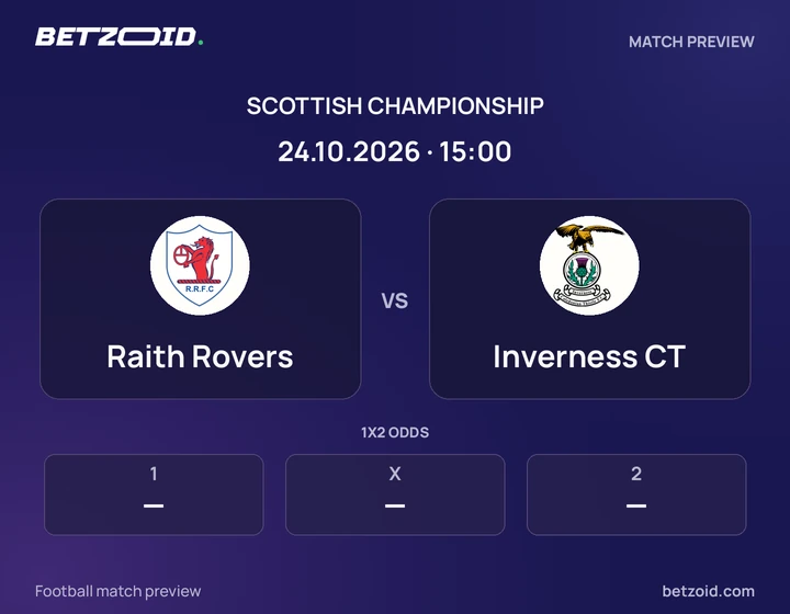 Raith Rovers - Inverness CT Raith Rovers vs Inverness CT: Scottish Championship match preview with team badges and kick-off details.