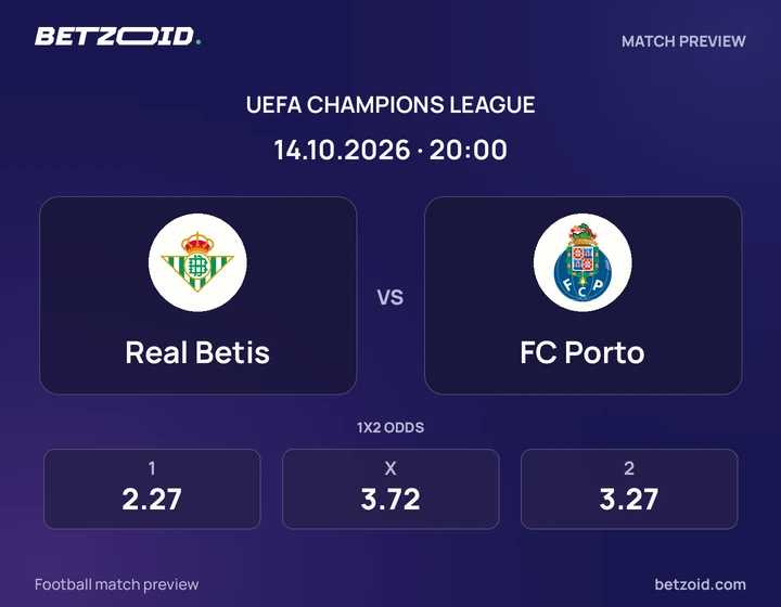 Real Betis – FC Porto Real Betis – FC Porto: imagem do jogo em Liga dos Campeões.