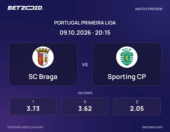SC Braga – Sporting CP SC Braga – Sporting CP: imagem do jogo em Primeira Liga.
