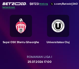 Sepsi OSK Sfantu Gheorghe - Universitatea Cluj