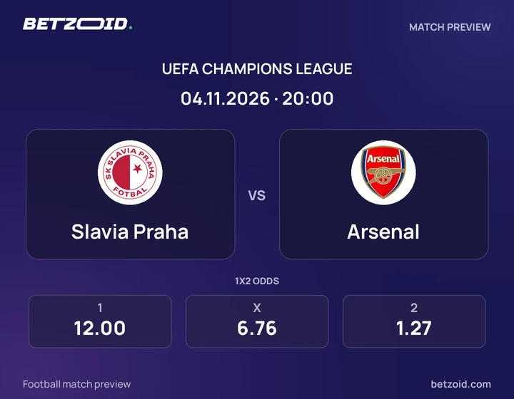 Slavia Praha – Arsenal Slavia Praha – Arsenal: obrázek k utkání v soutěži Liga mistrů.