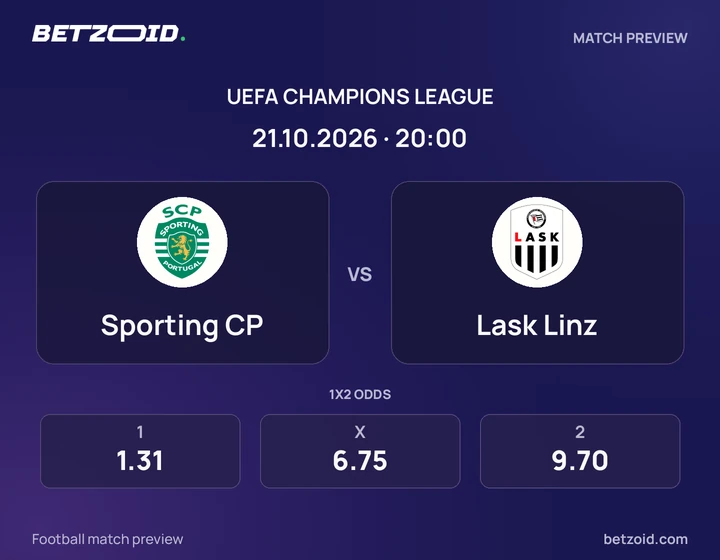 Sporting CP – Lask Linz Sporting CP – Lask Linz: imagem do jogo em Liga dos Campeões.