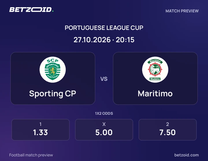 Sporting CP – Marítimo Sporting CP – Marítimo: imagem do jogo em Taça da Liga.