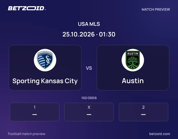 Sporting Kansas City - Austin Sporting Kansas City vs Austin: USA MLS match preview with team badges and kick-off details.