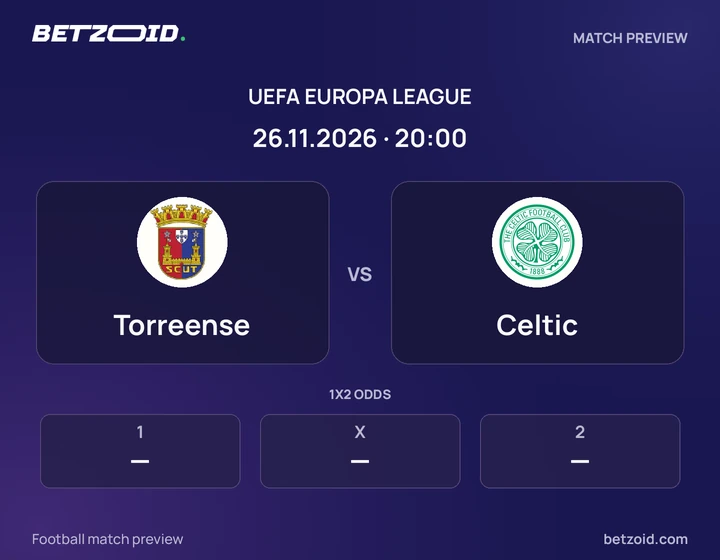 Torreense - Celtic Torreense vs Celtic: UEFA Europa League match preview with team badges and kick-off details.