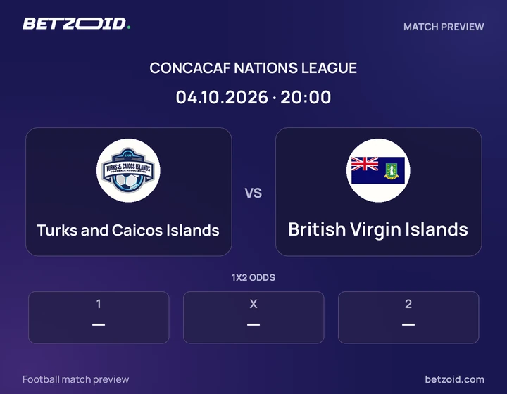 Turks and Caicos Islands - British Virgin Islands Turks and Caicos Islands vs British Virgin Islands: CONCACAF Nations League match preview with team badges and kick-off details.