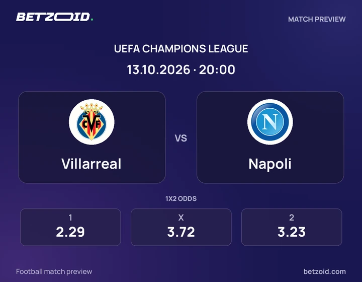 Villarreal – Napoli Villarreal – Napoli: presentazione della partita di Champions League con stemmi e orario di inizio.