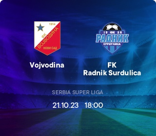Vojvodina vs FK Radnik Surdulica (Saturday, 21 October 2023