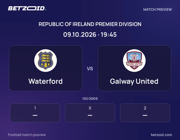 Waterford - Galway United Waterford vs Galway United: Republic of Ireland Premier Division match preview with team badges and kick-off details.