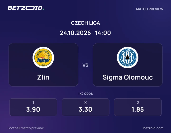 Zlin – Sigma Olomouc Zlin – Sigma Olomouc: obrázek k utkání v soutěži Česká liga.