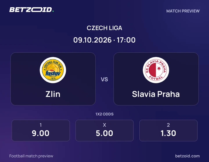 Zlin – Slavia Praha Zlin – Slavia Praha: obrázek k utkání v soutěži Česká liga.