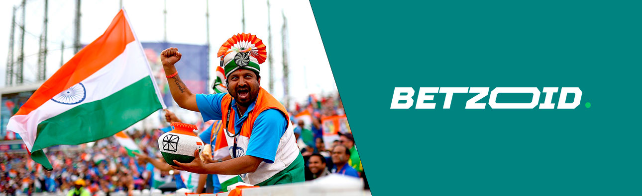 Betzoid logo with indian sports fans.