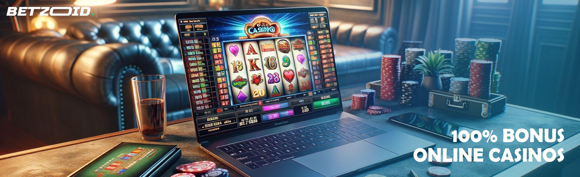 100% Bonus Online Casinos.