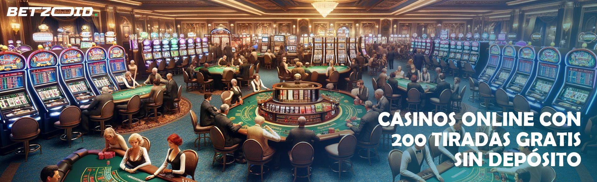 Casinos Online con 200 Tiradas Gratis sin Depósito.