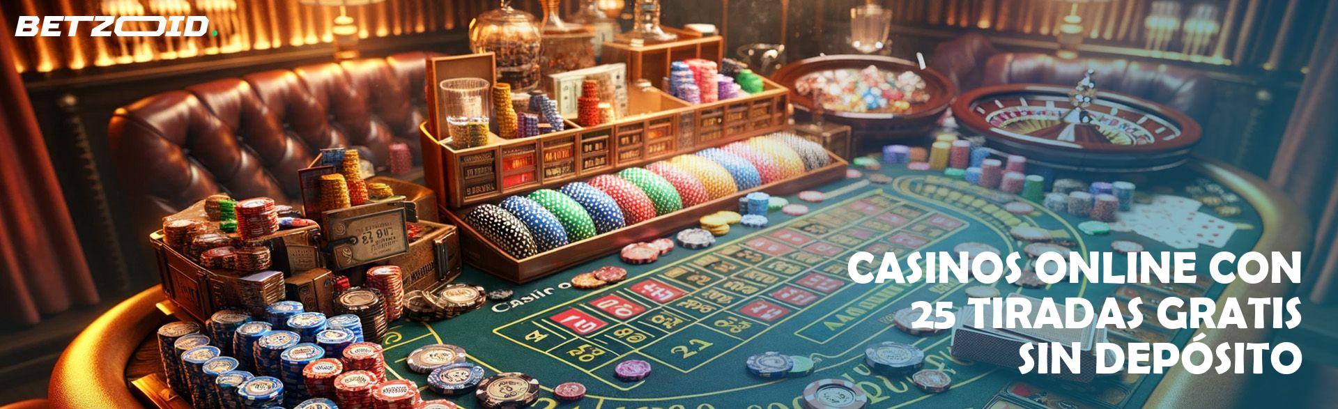 Casinos Online con 25 Tiradas Gratis sin Depósito.