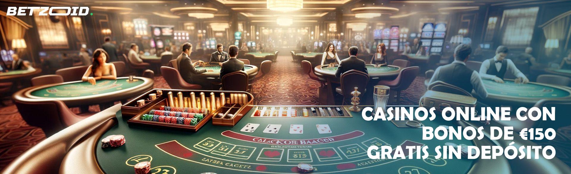 Casinos Online con Bonos De €150 Gratis sin Depósito.
