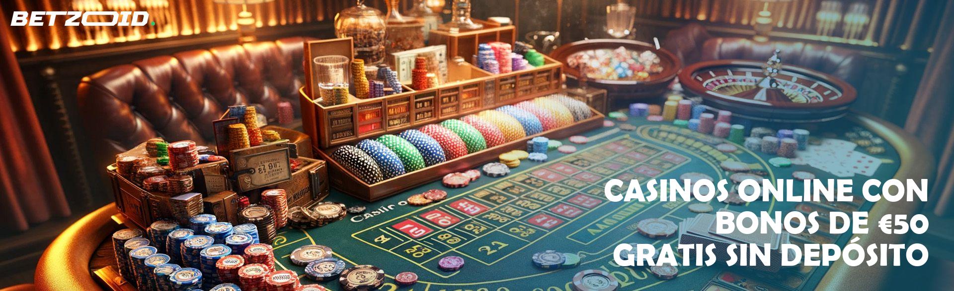 Casinos Online con Bonos De €50 Gratis sin Depósito.