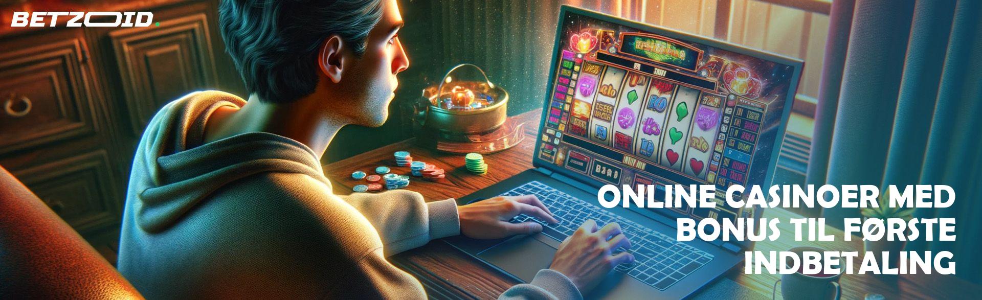 Online Casinoer med Bonus til Første Indbetaling.