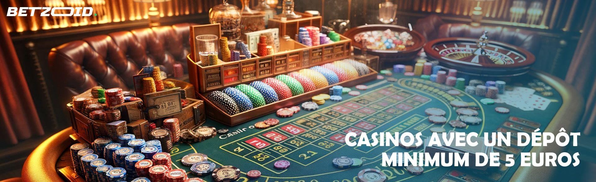 Casinos avec un Dépôt Minimum de 5 Euros.