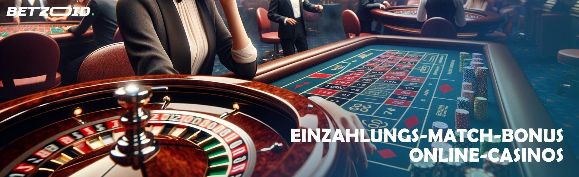 Einzahlungs-Match-Bonus Online-Casinos.