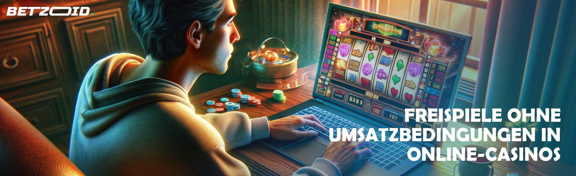 Freispiele ohne Umsatzbedingungen in Online-Casinos.
