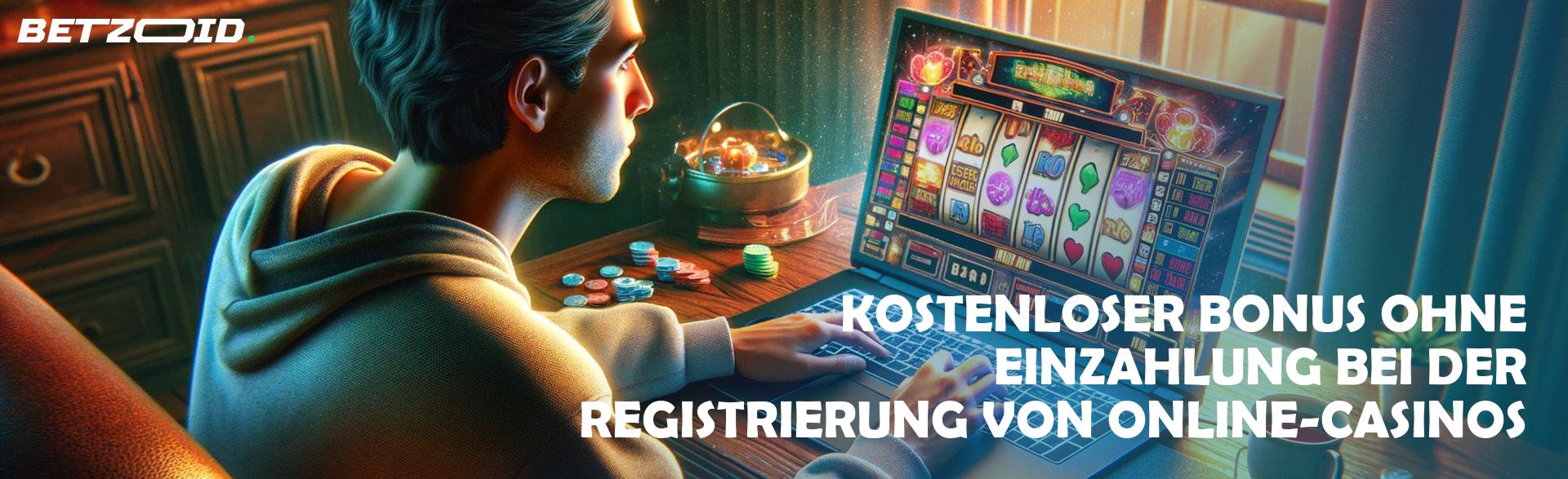 Kostenloser Bonus ohne Einzahlung bei der Registrierung von Online-Casinos.