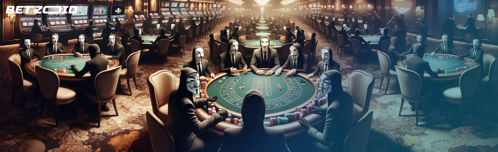 A casino room filled with anonymous players.