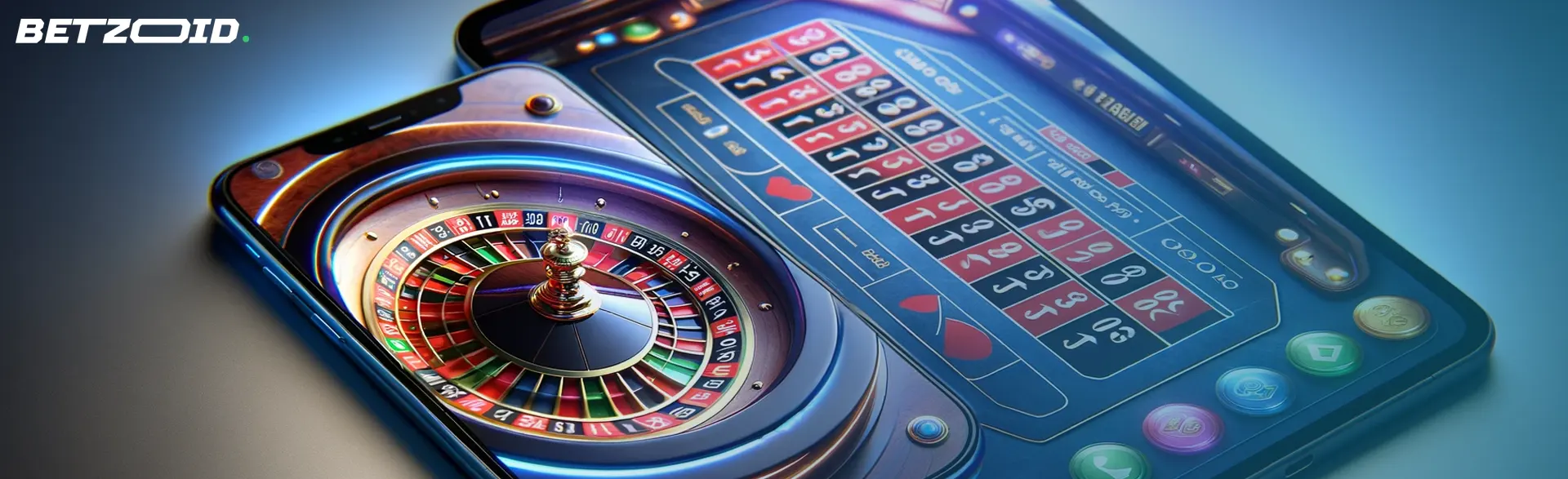 Un móvil que muestra la ruleta virtual de un casino en línea.