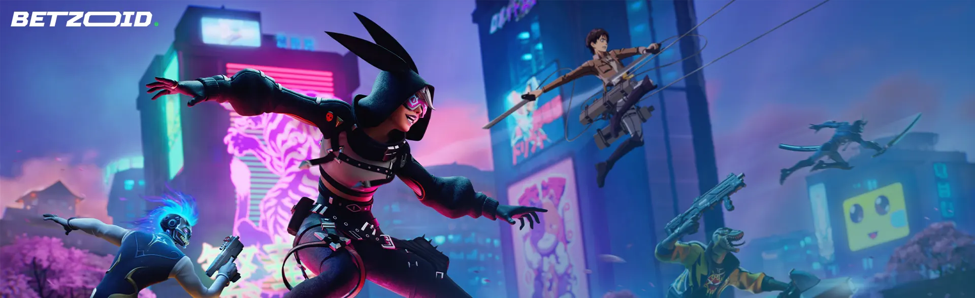 Animated characters in battle on esports bookmakers’ platforms.