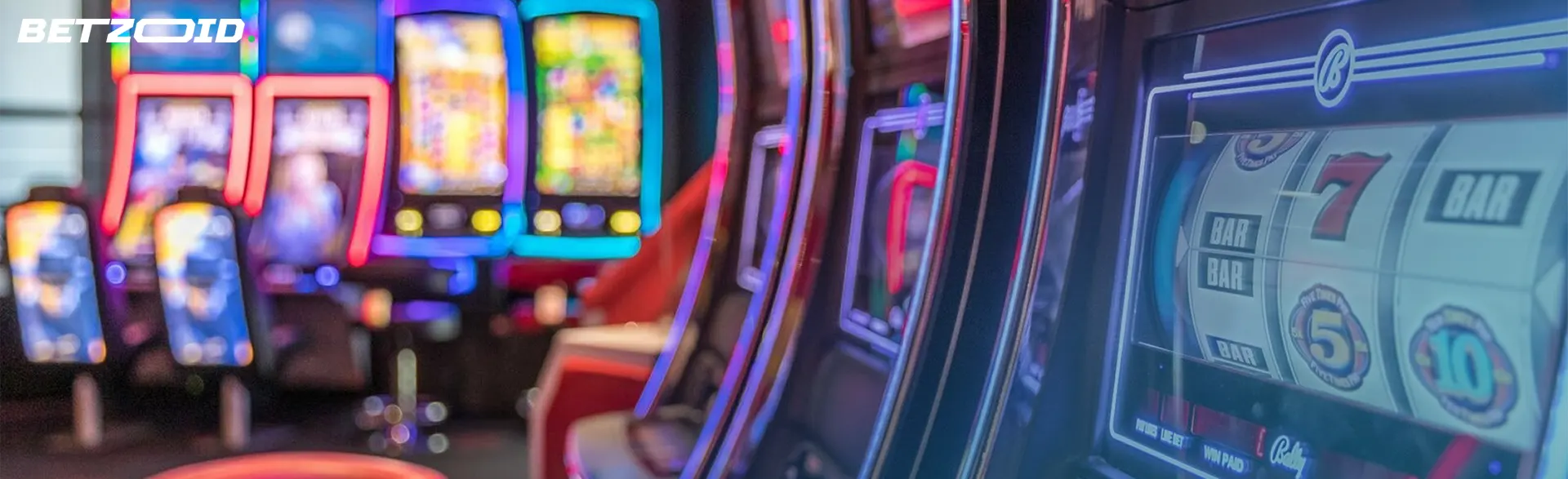 Slot machines in casinos with instant play.
