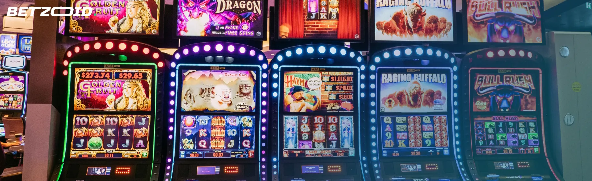 Different slots at reputable casino sites.