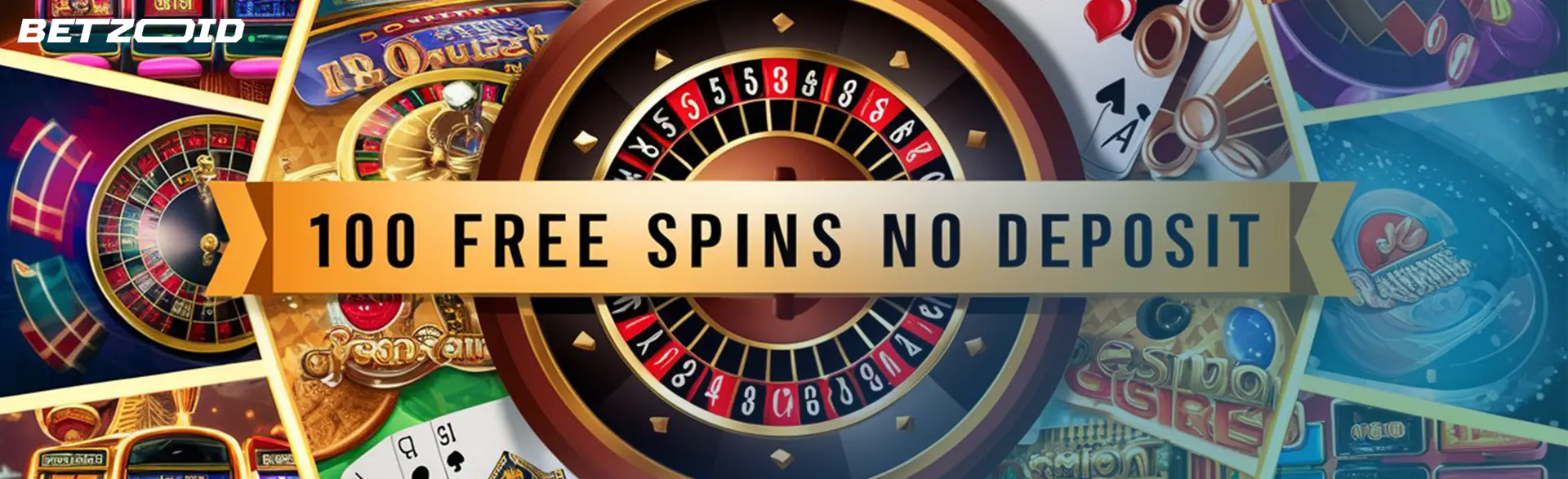 Collage of online casino games featuring a roulette wheel, poker cards, and slot machines, highlighted by casinos 